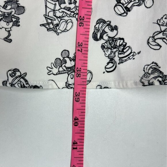 Disney 90th Birthday Mickey Mouse Dress Black & White Off-Shoulder Retro Style S - Picture 9 of 10
